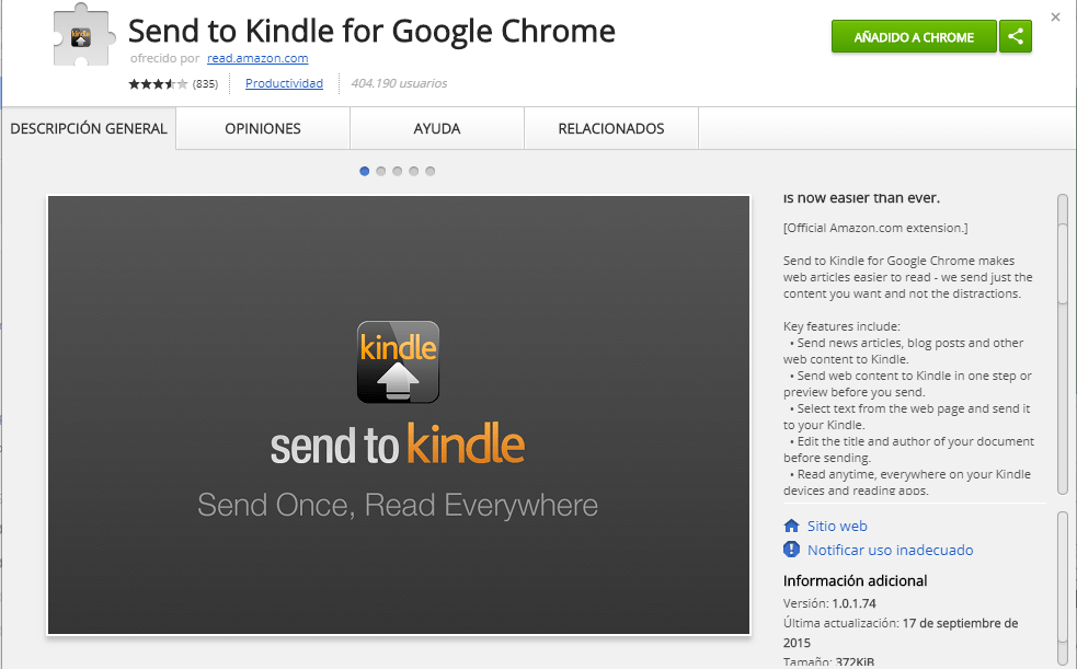 Send to Kindle