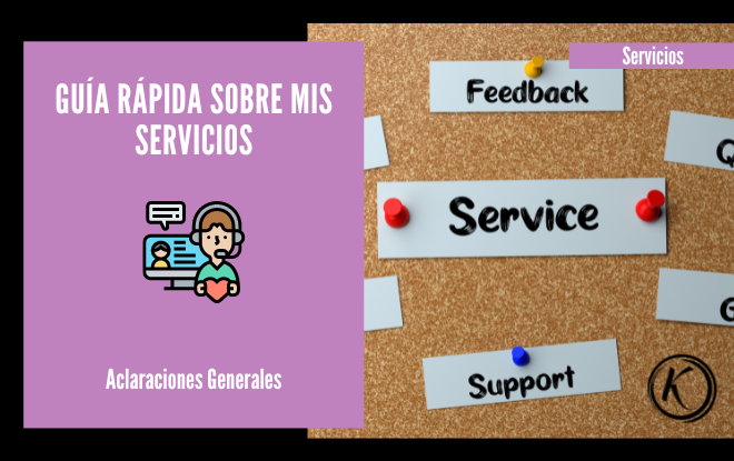 Guía rápida sobre mis servicios para autores