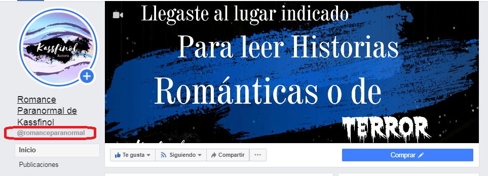 Facebook de romance paranormal de Kassfinol