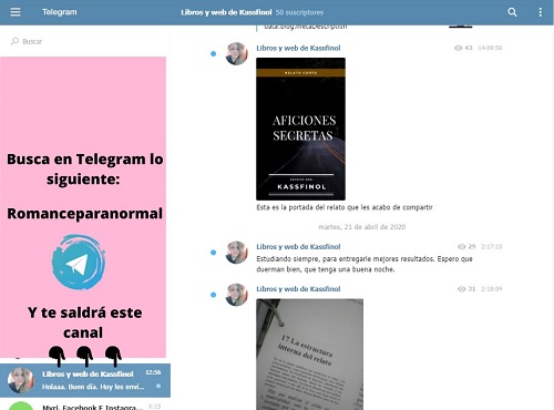 telegram para escritores