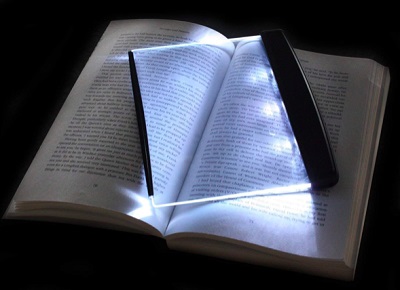 panel de luz para leer libros lámparas para leer libros