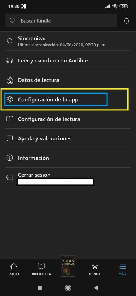 vincular email con kindle configuracion