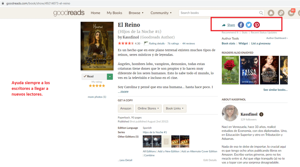 Aprende a usar Goodreads si eres lector.