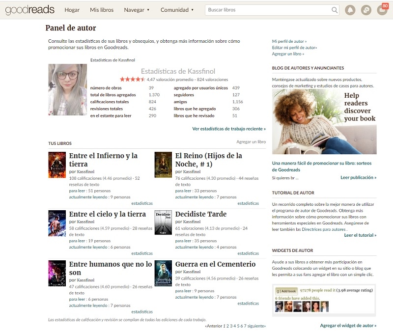 Aprende a usar Goodreads para escritores