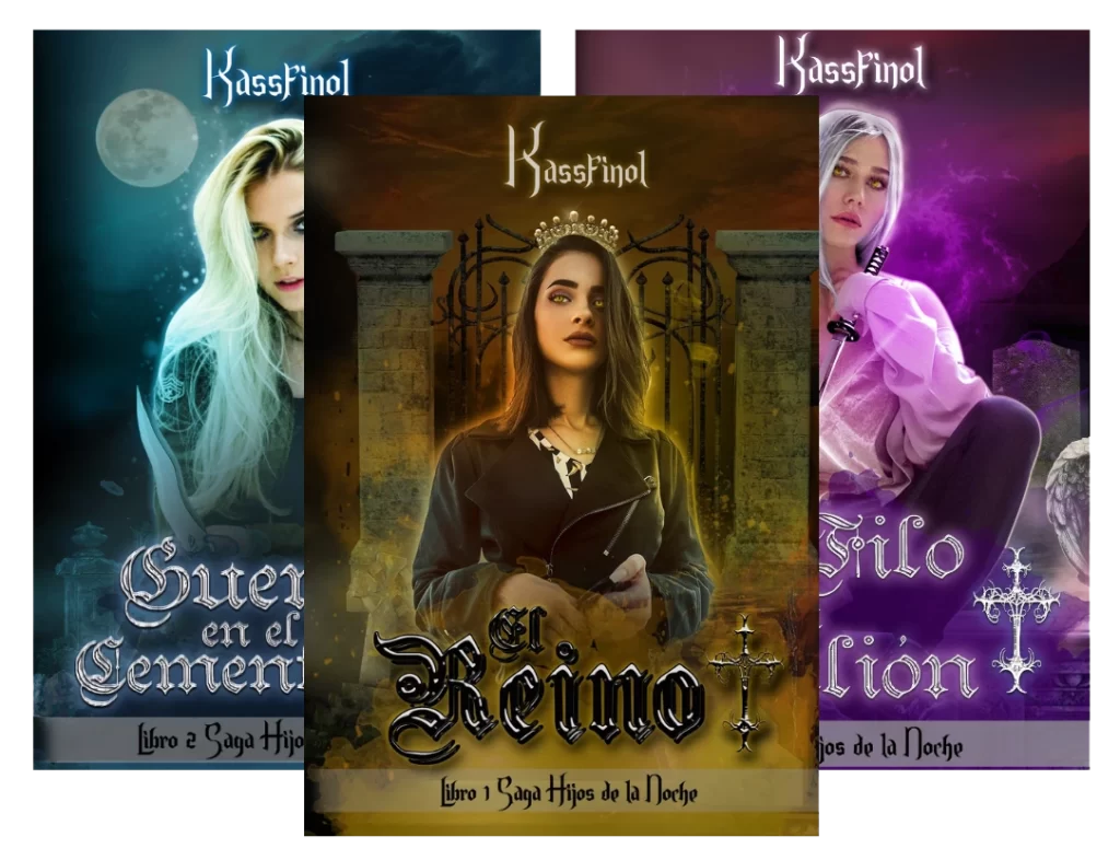 Novelas de Romance Paranormal de Kassfinol saga hijos de la noche de autora venezolana kassfinol