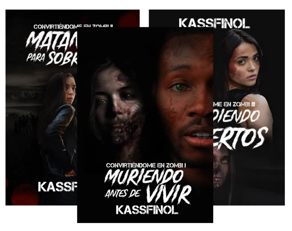 Libros de Terror Visceral Kassfinol serie convirtiendome en zombi escritora venezolana kassfinol