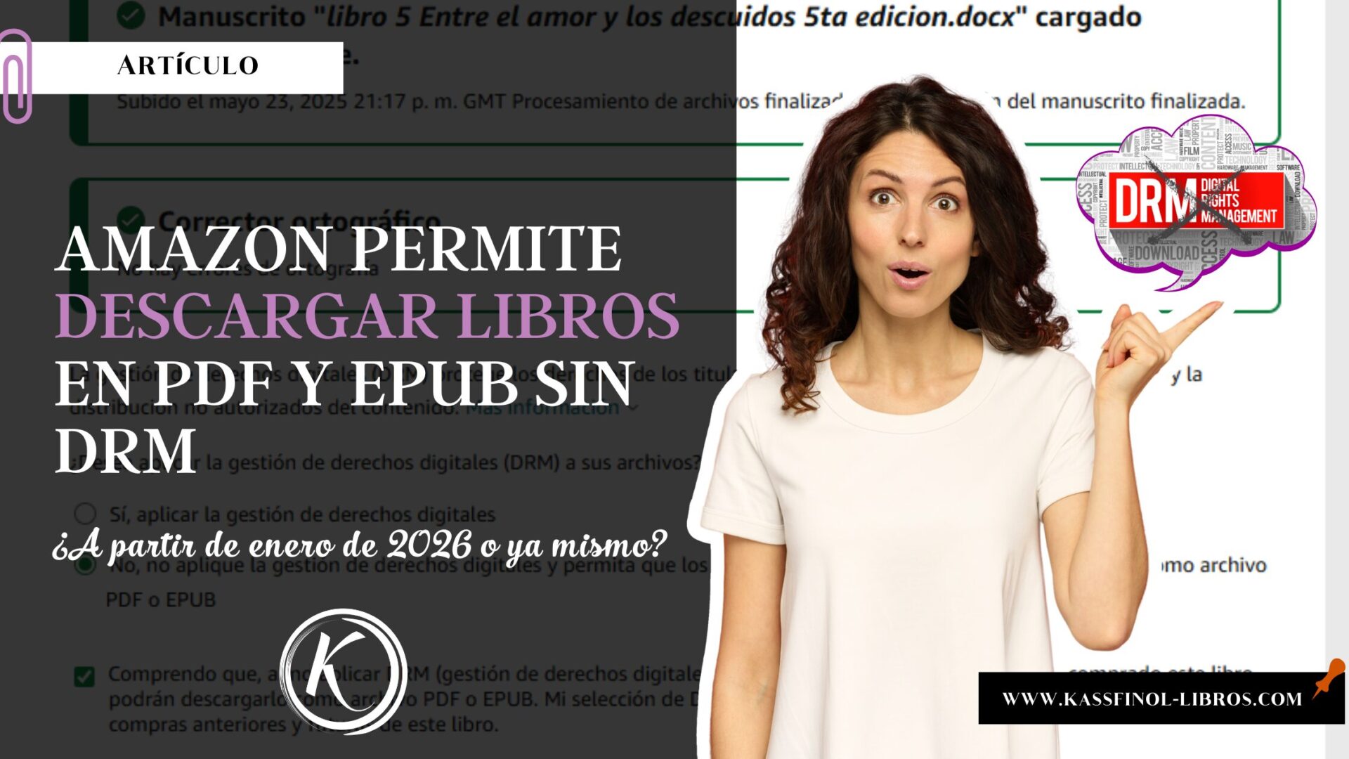 Amazon permite descargar libros en PDF y EPUB sin DRM en 2026