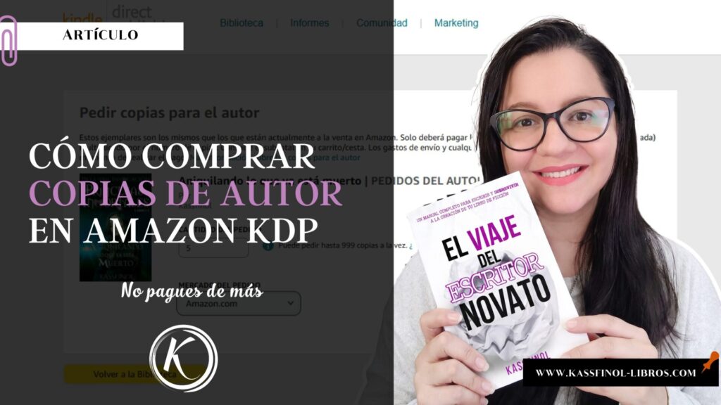 Cómo comprar copias de autor en Amazon KDP