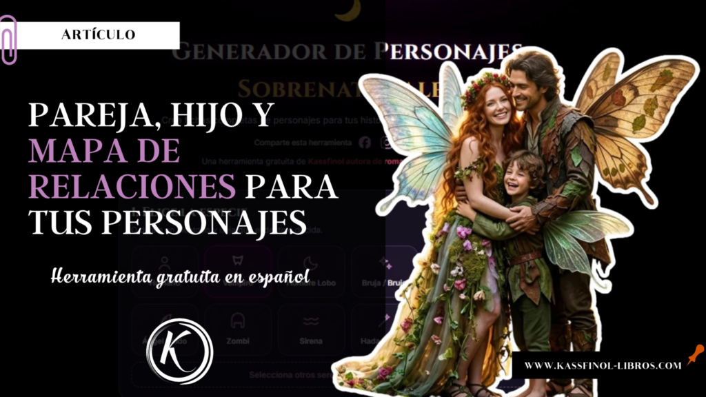 Pareja hijo y mapa de relaciones para tus personajes
