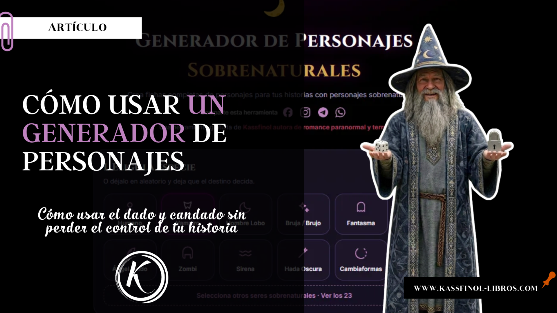 cómo usar un generador de personajes